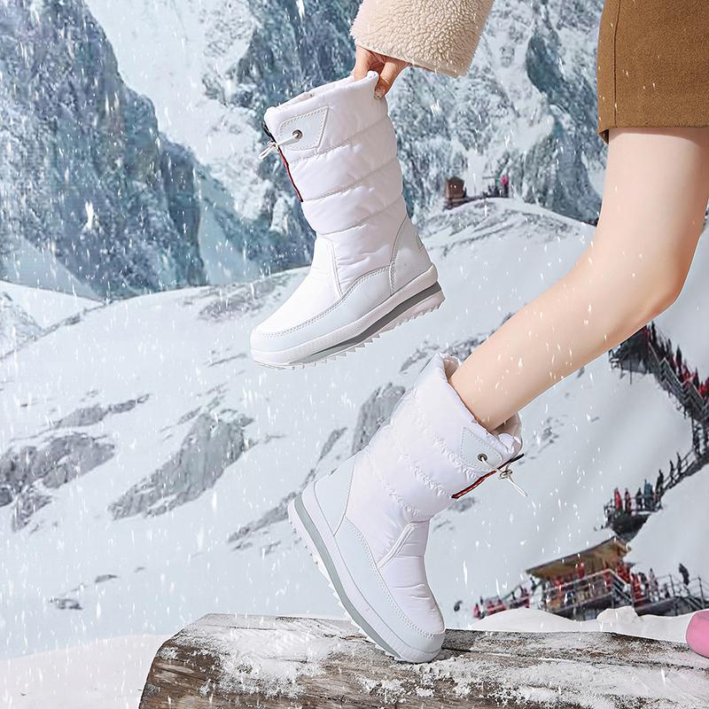 TUINANLE Winter Men's Large Size Plus Velvet Rubber Bottom Winter Shoes Men's Winter Snow Boots High Top