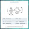 BAMOER 925 Sterling Silver Geomatric Twisted Line Hoop Earrings Wave Ear Buckles for Women Trendy Fine Jewelry