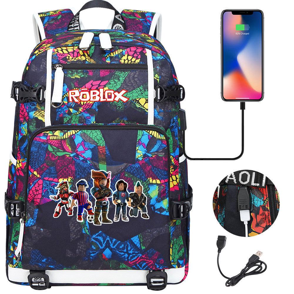 Game World USB Large Capacity Teen Student School Bag Men's and Women's Leisure Travel Backpack