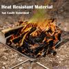 Neue tragbare Camping-Feuerschale Grill Rostfreier Stahl Netz-Feuerschale Faltbare Netz-Feuerschale BBQ-Werkzeuge Langlebiger Outdoor-Lagerfeuerständer