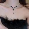 3Pcs  Vintage Geometric Hollow  Necklace Earrings For Women Versatile Wedding Bride Jewelry Sets Accessories