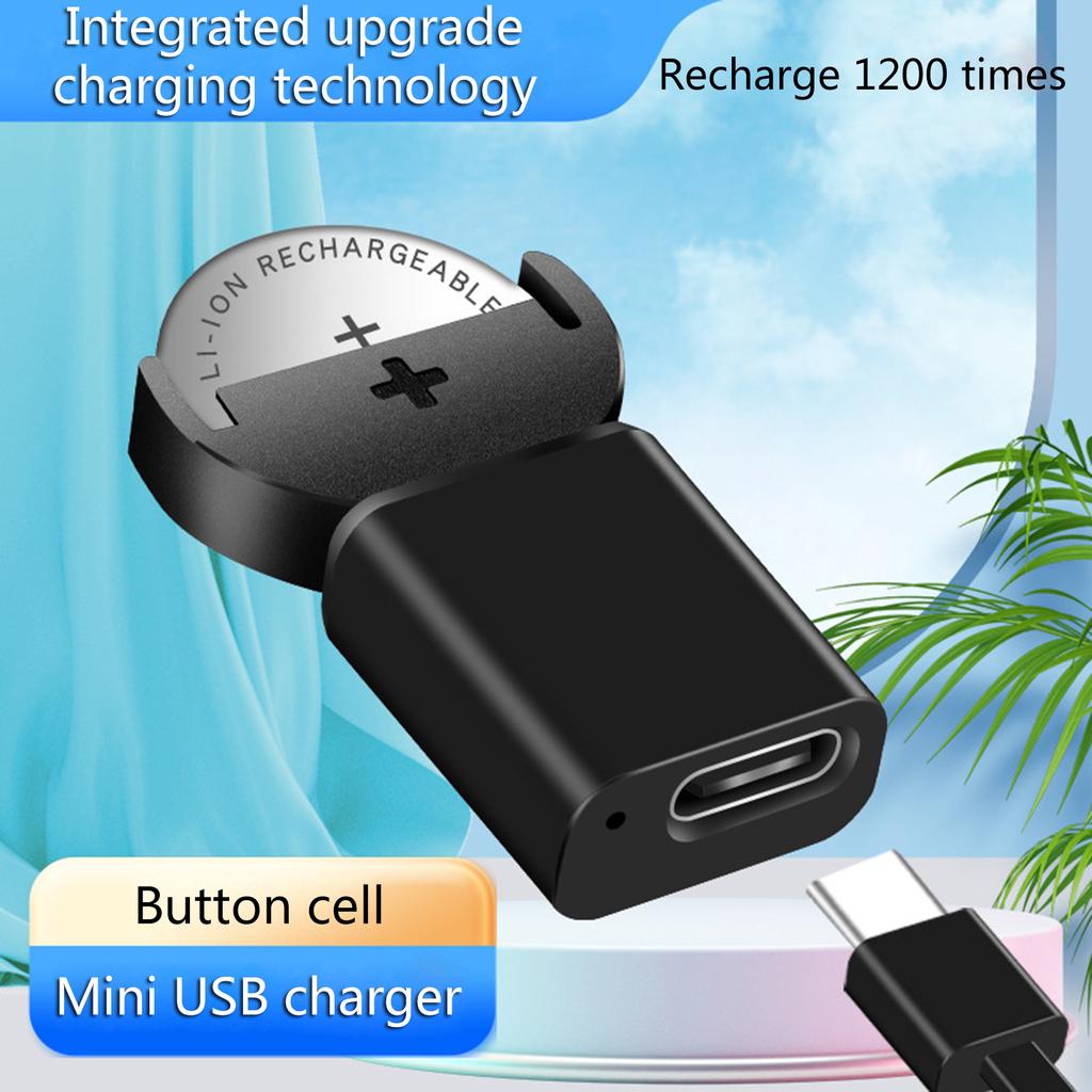 Type-C Plug Li-ion LIR2032 LIR2025 ML2032 ML2025 CR2032 Coin Button Cell Battery Adapter Charger Fast Charging Chargers
