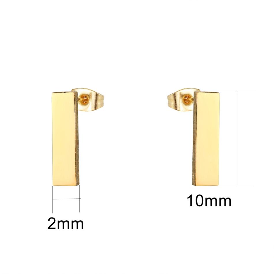 12 Paare Einfache Geometrische Ohrringe Großhandel Rund Quadratisch Stern Blitz 8 Stil Edelstahl Stecker Ohrringe Set Frau Zirkon