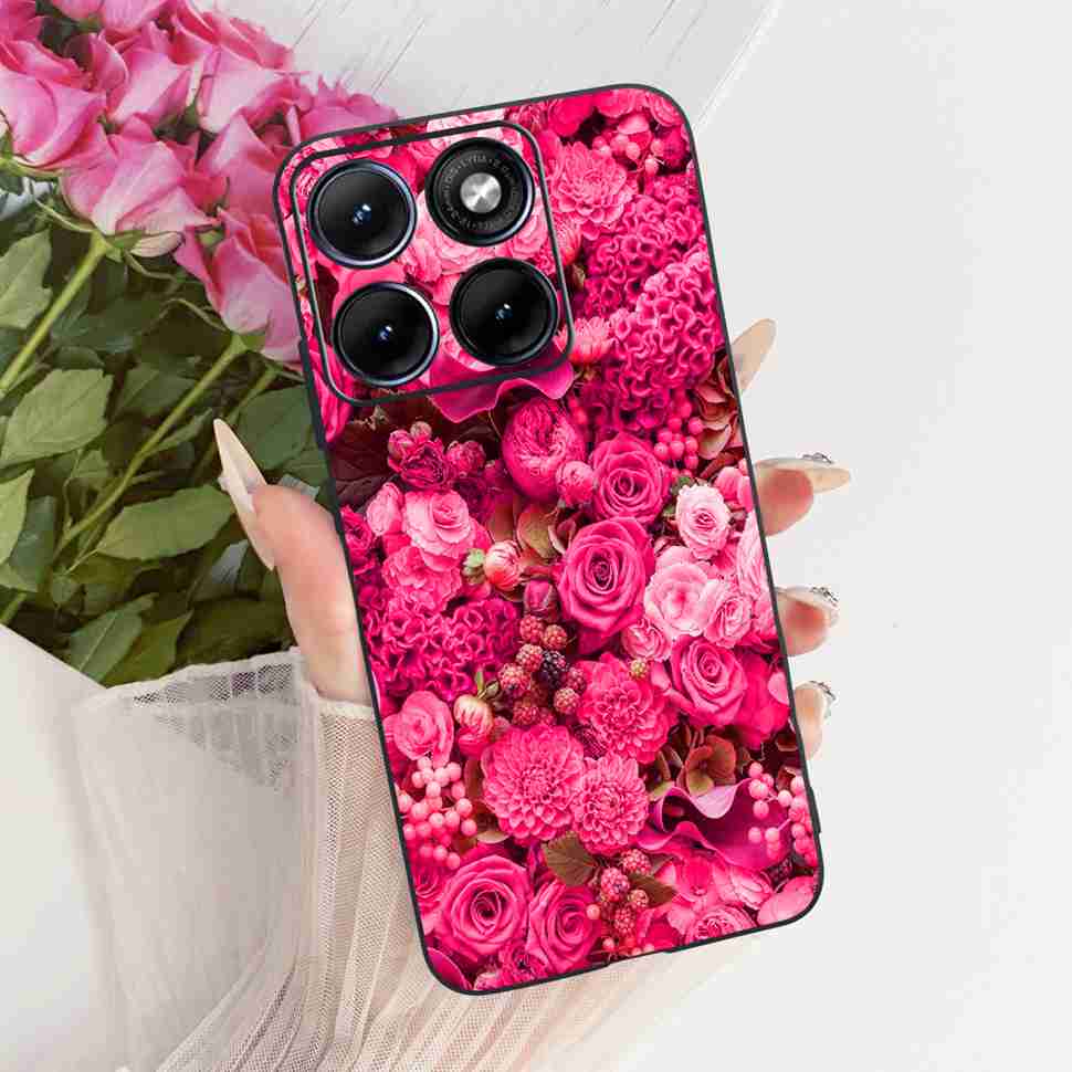 For Motorola Edge 70 Fusion 5G Case Cartoon Cat Panda TPU Black Cover For XT2605-1 XT2605-2 XT2605-4 Soft Silicone Phone Cases