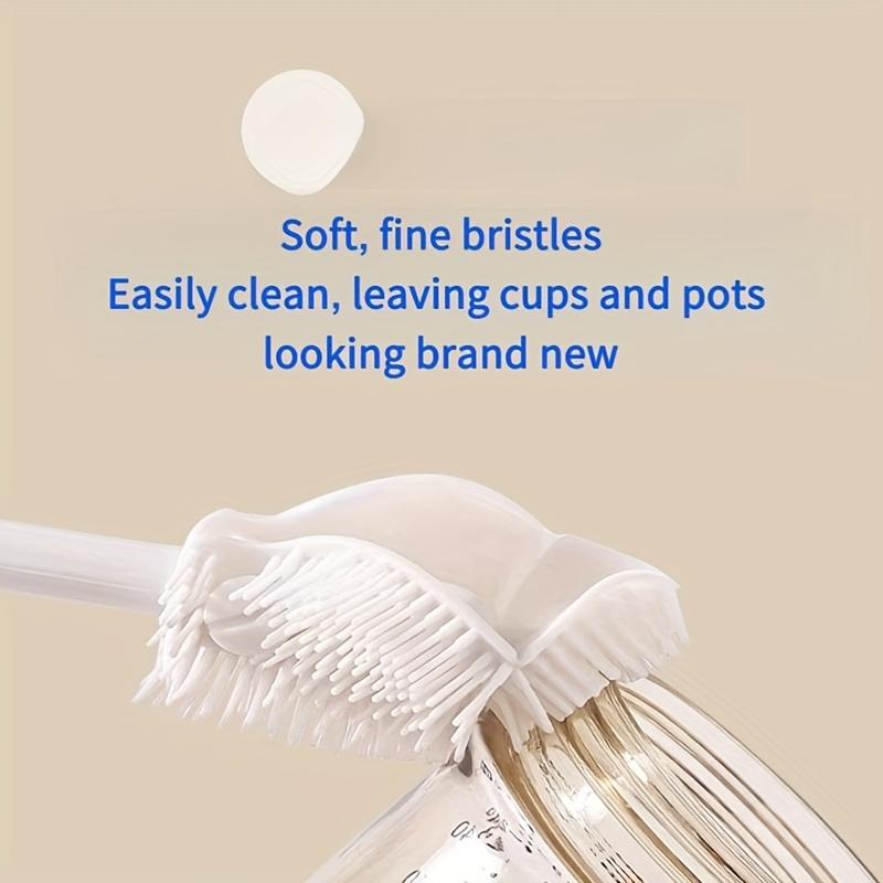 1pc Long-Handle Cup Brush - Flexible Deep Cleaning Brush, Suitable for Water Bottles, Scratch-Resistant Cleaning Brush