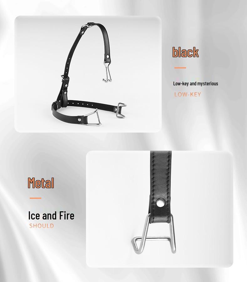 SM Erotic Mouth and Nose Hook Gag for Master-Slave Play