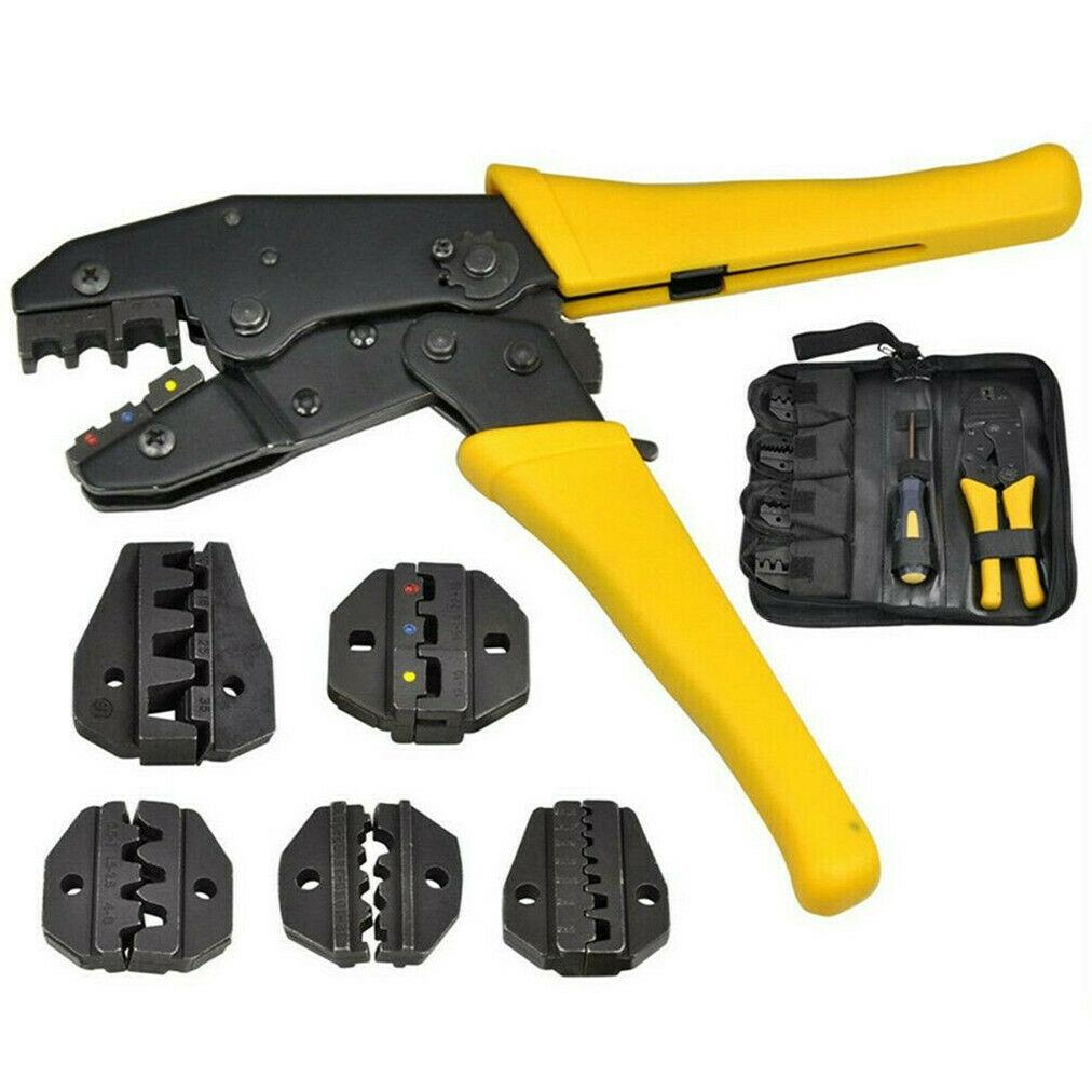 Multifunction Ratchet Crimper Plier Crimping Tool + Cable Wire Electrical Terminals Screwdriver Electrician Tools 4-In-1