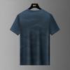 Half-sleeved Men's Fashionable Round Neck Ice Silk T-shirt Sports Casual Tops Men's Light And Breathable Fitness Large Size Short-sleeved