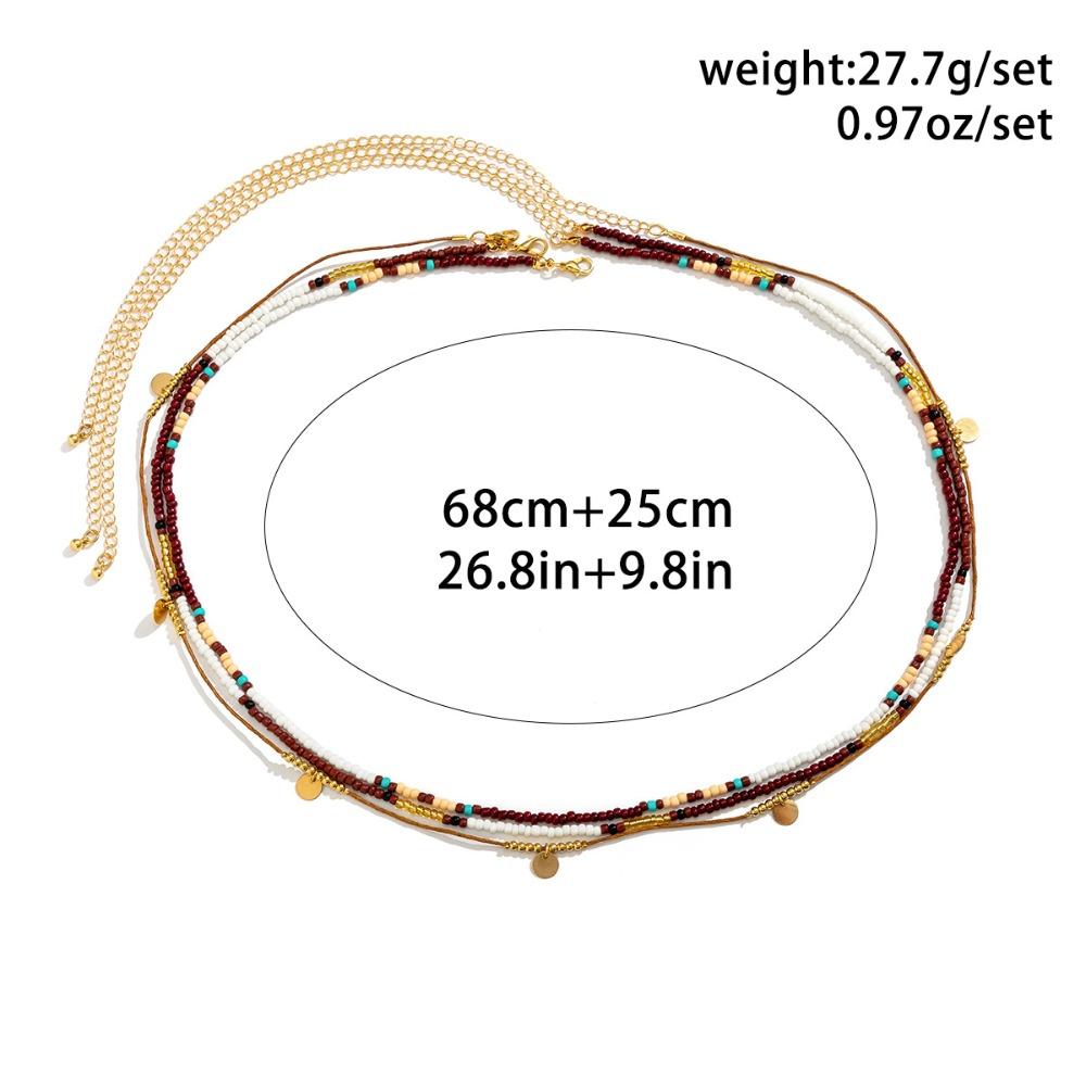 3pcs Set Bohemia Small Sequined Tassels Imitation Pearl Rice Bead Beaded Waist Chain for Women Sexy Bikini Body Chain Jewelry