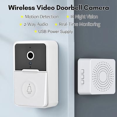 Smart Video Doorbell Bezdrátová HD kamera PIR Detekce pohybu IR Alarm Bezpečnostní zvonek Wi-Fi