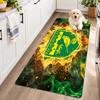 Flannel Kitchen Mat Norwich City Football Soft Area Rug Non Slip Floor Carpet Home Decoration