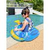 Inflatable Baby Swim Ring Water Gun Boat Eco-friendly Pvc Cartoon Pattern Swim Ring For Toddlers 85 Inflatable Bottom Green