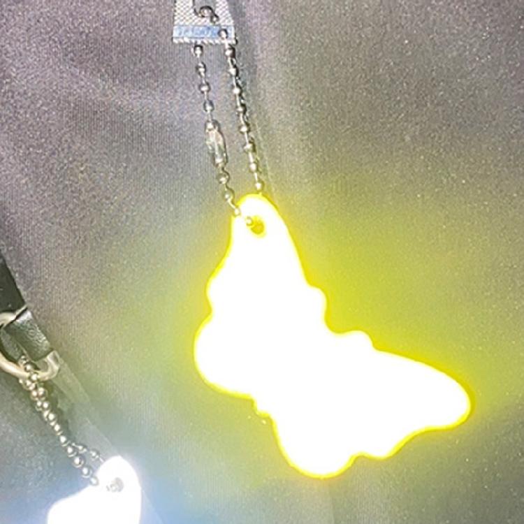 Outdoor Sicherheit Reflektierender Schlüsselanhänger PVC Taschenanhänger Taschenanhänger für Wanderer & Biker