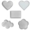 Multi-purpose Coaster Silicone Mold Flexible Cup Mat Mold Easy To Clean Plaster Mold  Gift Making