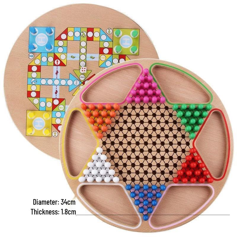 Multi-functional Wooden Board Game Set