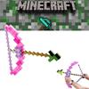 Minecraft Pink Bow And Arrow Toy For Kids Plastic Material 38*35.5cm Packaging Size