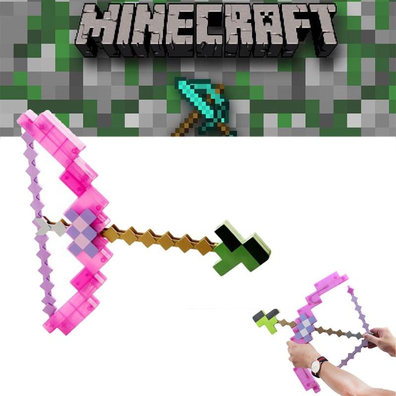 Minecraft Pink Bow And Arrow Toy For Kids Plastic Material 38*35.5cm Packaging Size