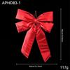 Bright Red Fabric Bow Ornament Large Bow Ornament New Plump Fill Bow  Xmas Tree Decoration