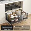 Under-Sink Pull-Out Storage Rack for Seasonings, Dishes, and Bowls