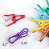 Mr. Pen- PVC-Coated Utility Clips, 2 Inch, 18 Pack, Colorful, PVC-Coated Steel Chip Bag Clips for Sealing Food, Paper Holder, Clothesline Clip for