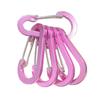 Multicolor No. 5 Aluminum Steel Gourd-Shaped Carabiner for Bottles and Backpacks