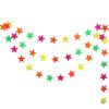 2m Neon Fluorescent Garland Colorful Glow Pennant  Wedding Celebrations