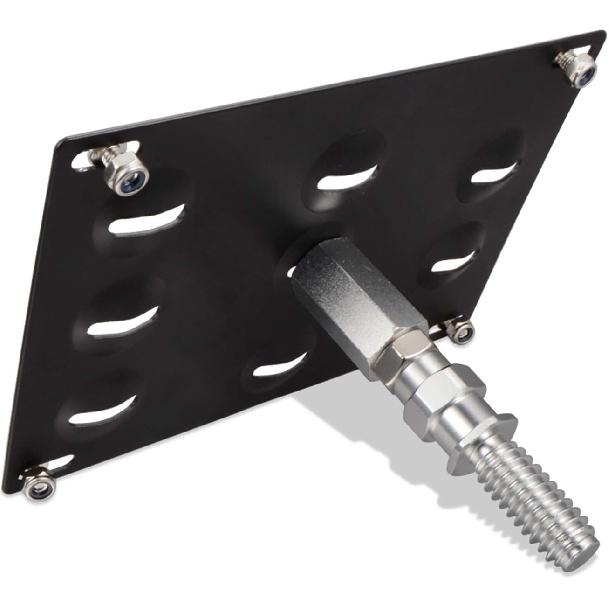 Runmade Front Bumper Tow Hook Adapater License Plate Mounting Bracket Holder Compatible With BMW E39 E46 E90 E91 E92 E93 E70 E71 F10 F30