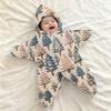 Baby wikkeldeken met print - Flanel - Schrikwikkel voor Kerstmis, Baby slaapzak voor pasgeborenen en uitstapjes