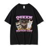 Queen Never Cry Funny Cat Meme T Shirt Unisex Vintage Fashion Cotton Short Sleeve Tshirts Harajuku ONeck Oversized Tshirt Tops