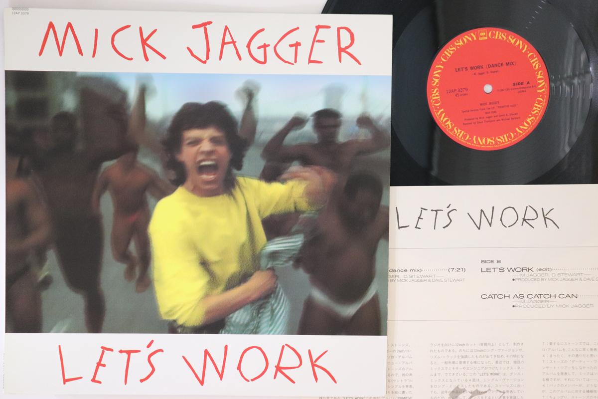 

LP Record MICK JAGGER - Let s Work 12AP3379 CBS SONY 1987 Japan Rock