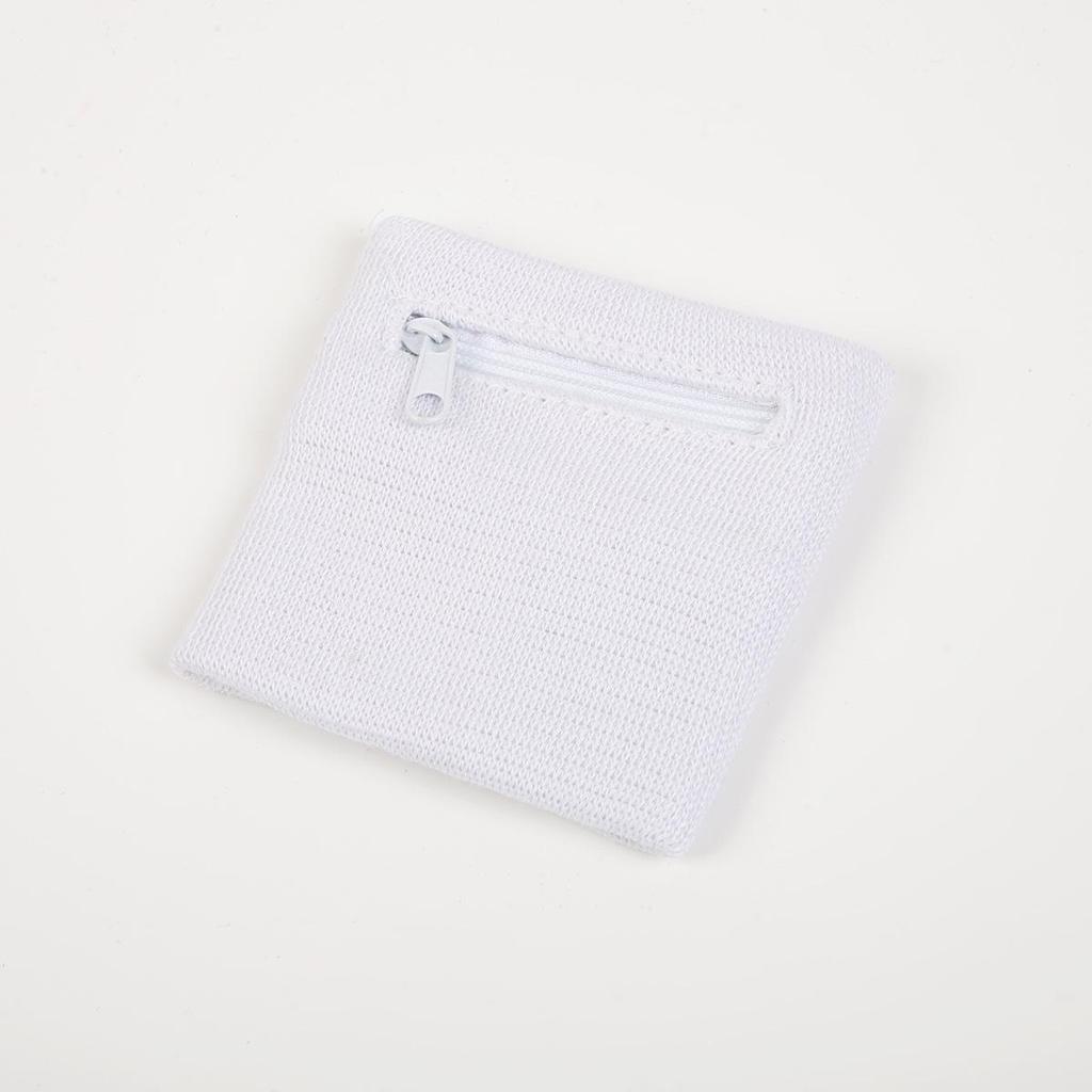 Breathable Cotton Sports Wrist Guard with Zipper Pocket for Running & Cycling