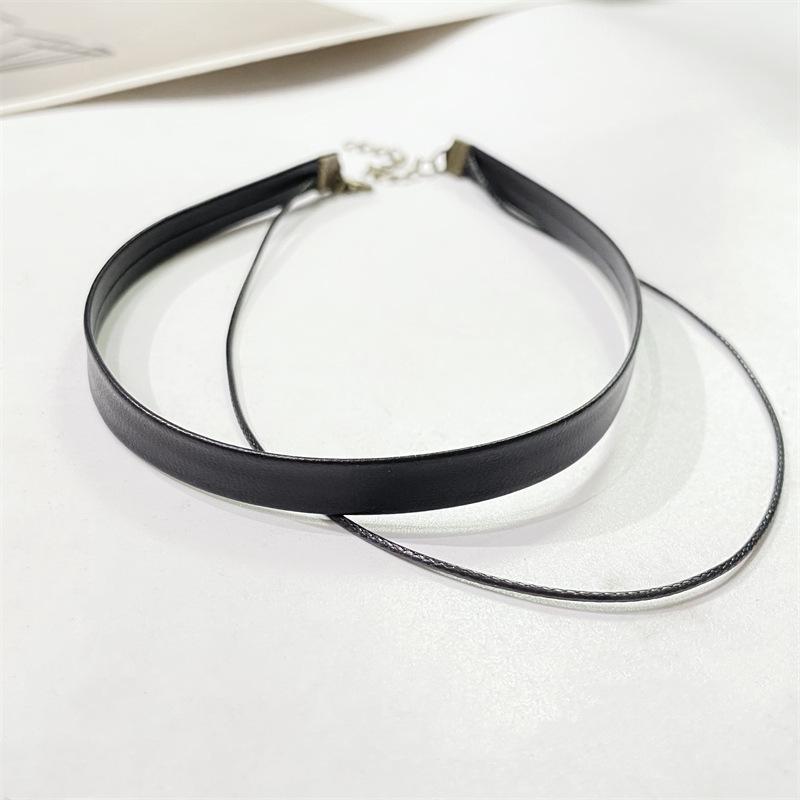 Minimalist Double-Layer Short Necklace - Women s Clavicle Chain Jewelry