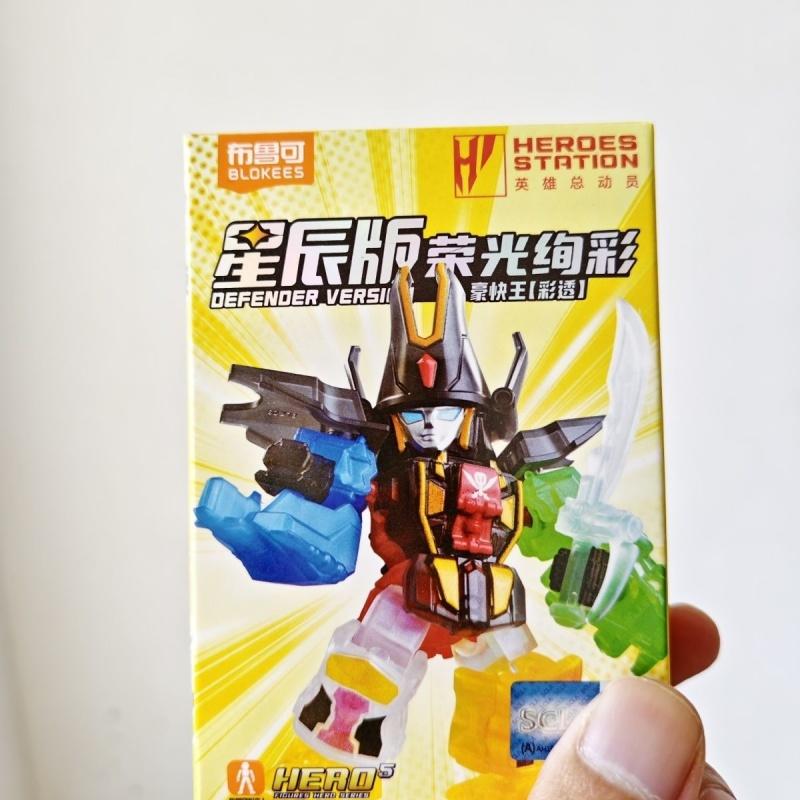 Blokees Gokaioh Color Transparent Ver. Assembled Movable Model Toys Haokuai Wang Hero Mobilization Star Edition Building Blocks