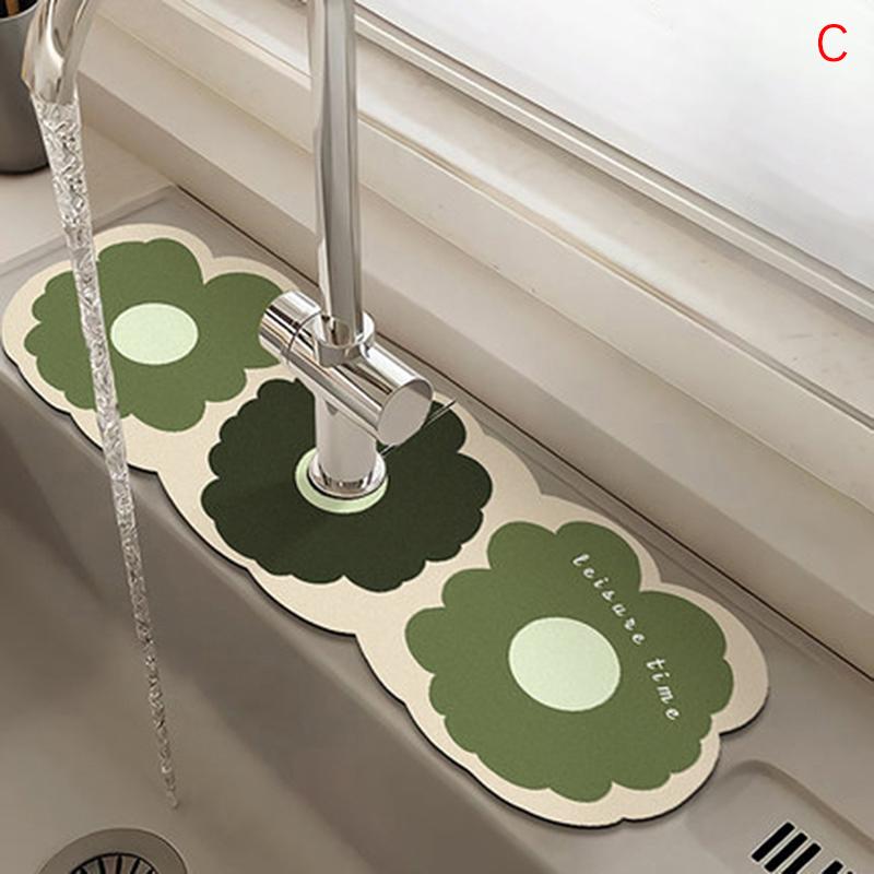 Sink Faucet Drain Pad  Mat Toilet Diatom Mud Absorbent Pad  Anti-Mildew Mat