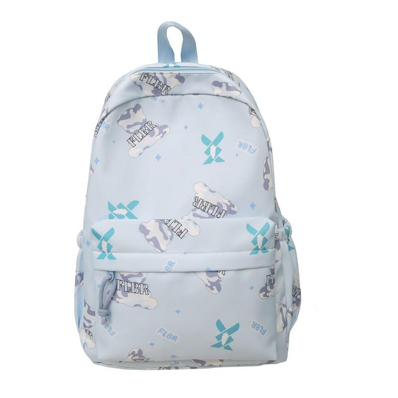 New small fresh junior high school college student schoolbag simple casual large capacity women's backpack light travel backpack