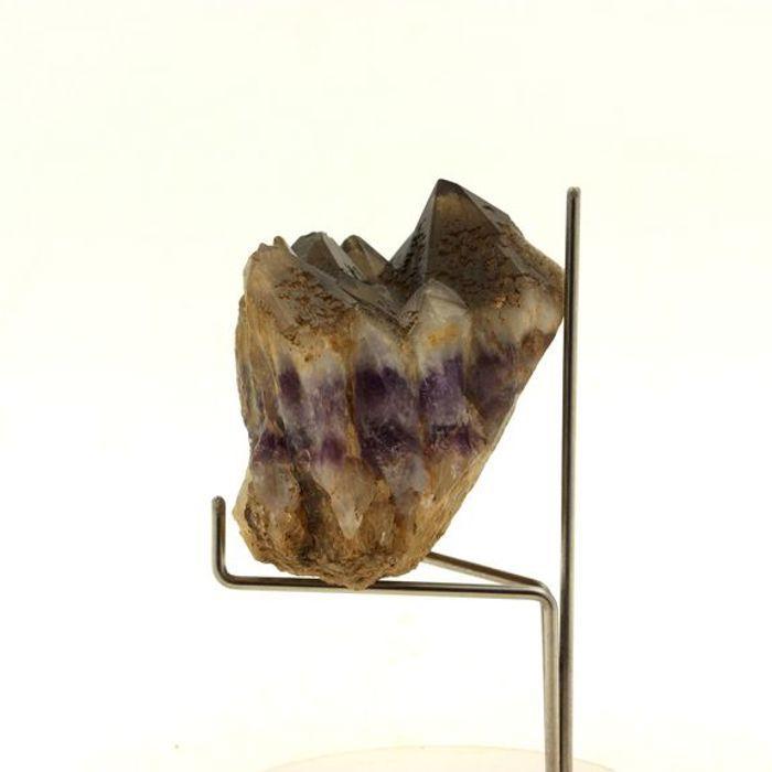 Pierres et Minéraux. Quartz fumé Fantôme Améthyste. 427.0 ct. Pégut, La Chapelle-sur-Usson, Puy-de-Dôme, France.
