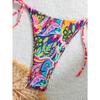 Women's High-quality Split Swimsuit Colorful Print Sexy Waist Cinched Waist Skinny Seaside Hot Spring Resort Swimsuit