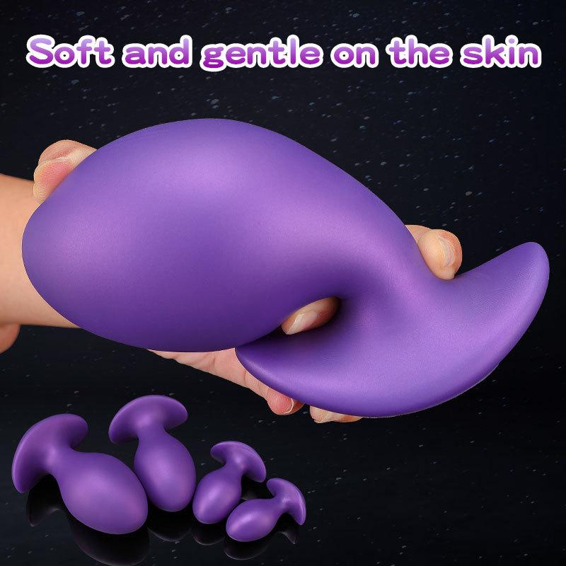 Anal Plug Dildo Purple New Product Dragon Egg Anal Dilator S-XXL Optional Male and Female G-spot Stimulation Masturbator Sex Toy