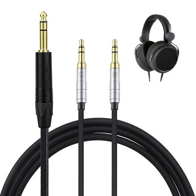 okcsc Headphone for Earphones and Compatible with Sony and Hifiman and OFC To Plugs X 2 TC3.5 Cable, Re-cable Headphones, HE4XX, HE-350, HE1000,