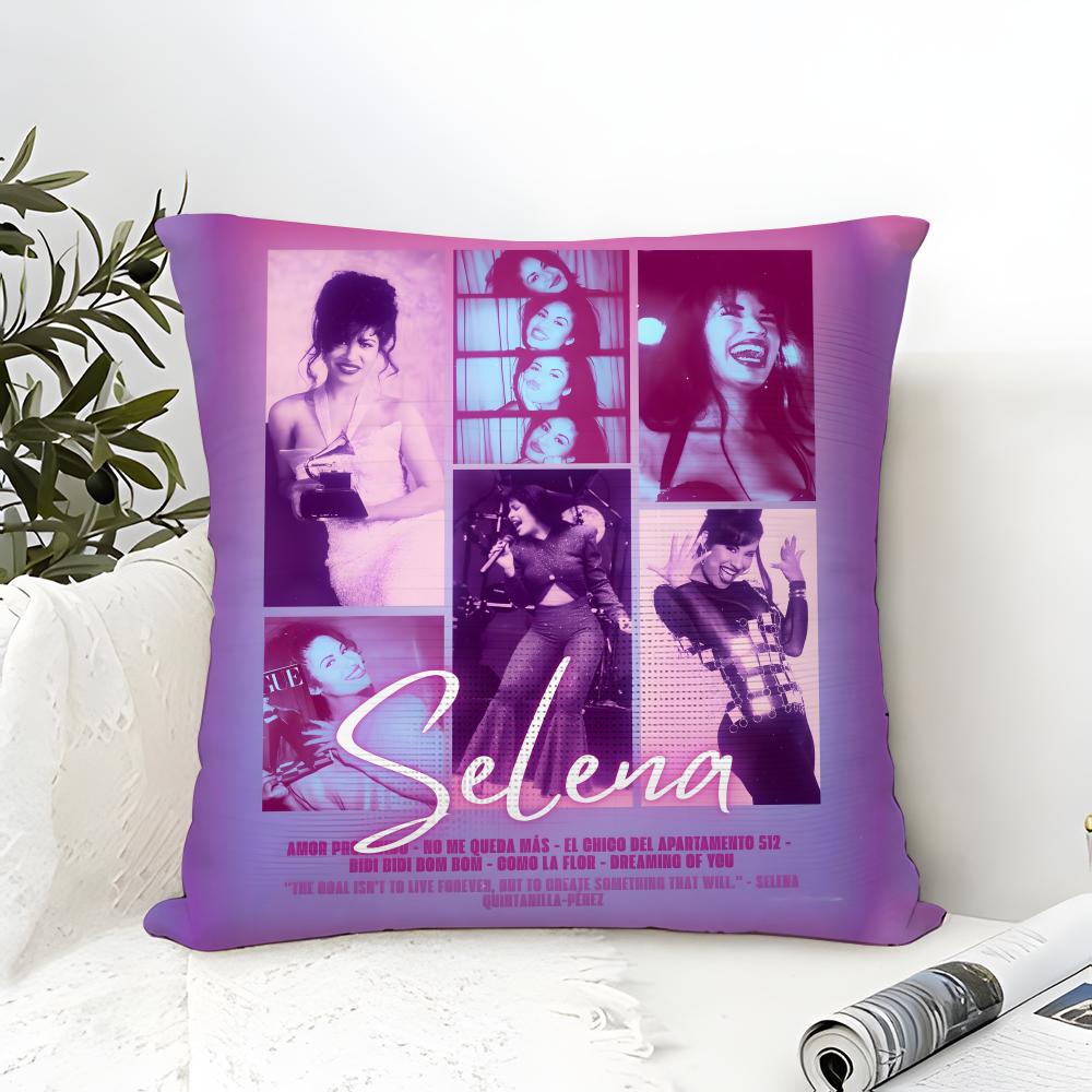 Music Of Latin Singer S-Selena 4 Pillow Case Linen Pillow Case Sofa Home Decor Cushion Cover Cushion Cove