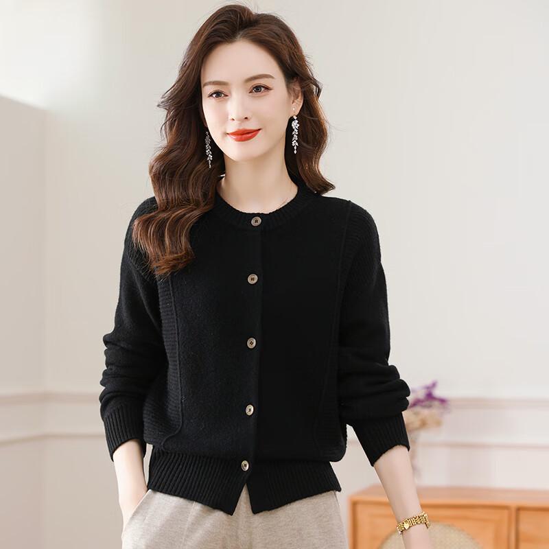 Women's 100% Pure Wool Knitted Cardigan FMLD638