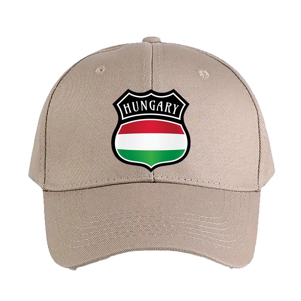 Hungary Shield Pride Flag Baseball Cap Woman Men Summer Casual Sun Hat Adult Adjustable with Curved Brim Hiking Fishing Hat