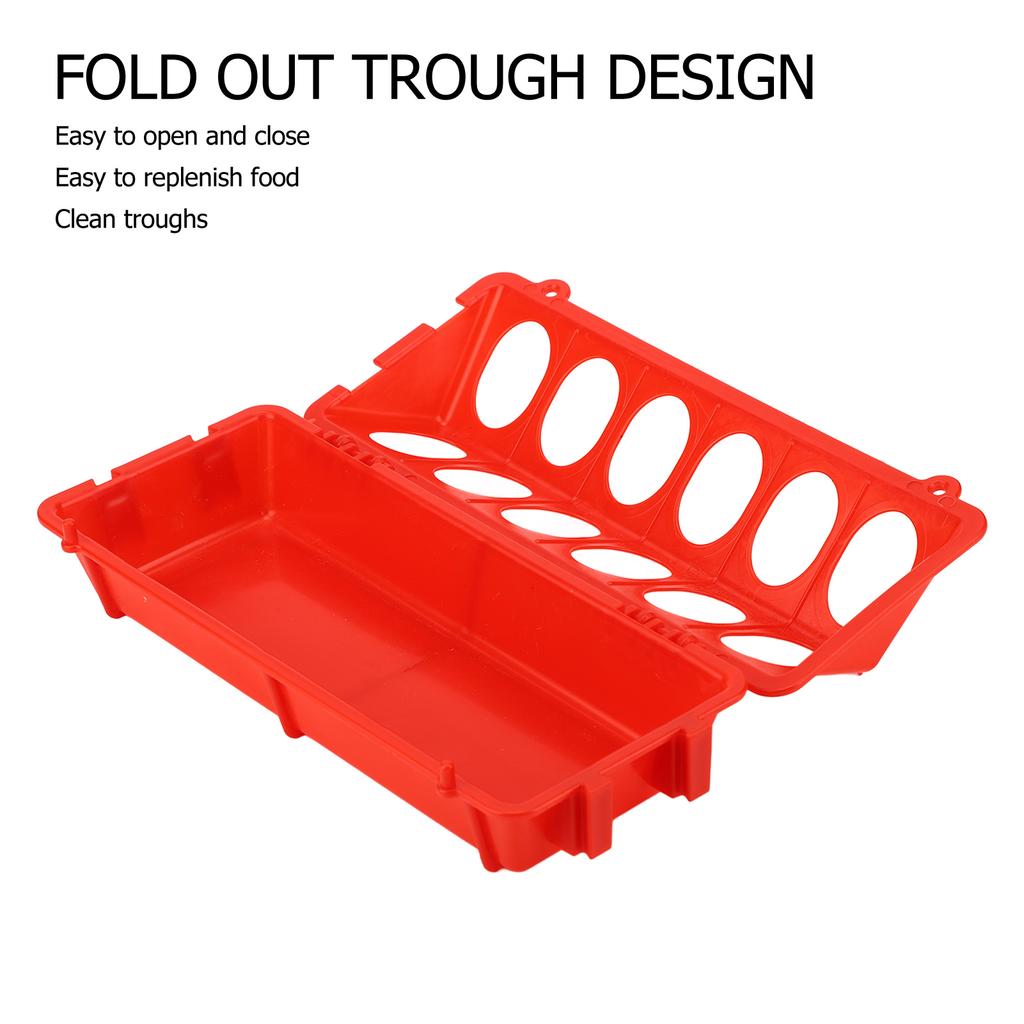 Flip Top Poultry Multipurpose 12 Holes Thickened Small Poultry Feeding Tray For Chicken Duckling Bird Pigeon