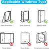 Portable Air Conditioner Seal 400 Cm Casement Window Kit with Universal Coupler Hot Air Stop Design for Energy Efficient Cooling Easy Install AC