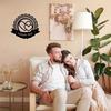 Custom Metal Wall Art Interlocking Hearts Boho Style Durable Home Decor