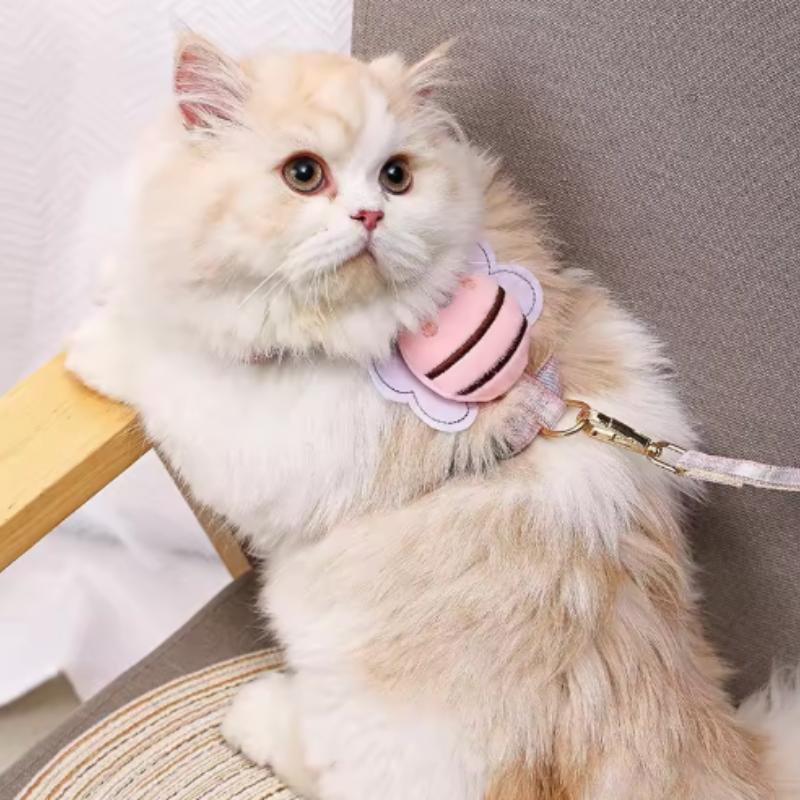 Portable Dog Leash Bee Breast Strap for Small To Medium Dogs Comfortable Back Harness Pet Supplies for Walking