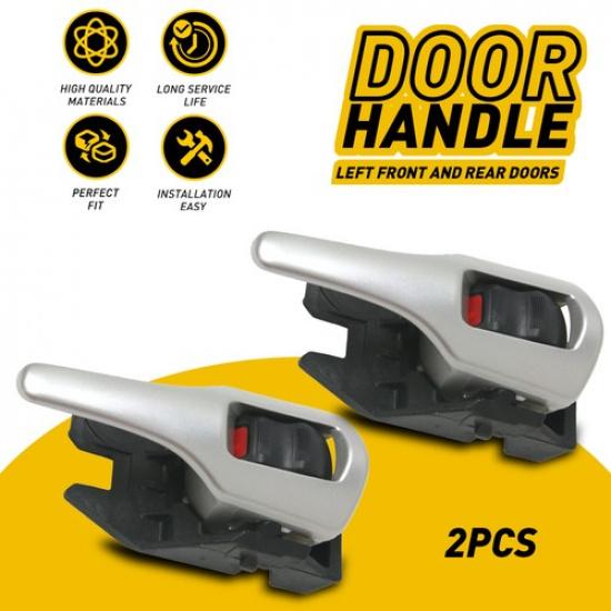 Front & Rear Door Handle Toyota Silver Driver LH For Corolla Ide Matrix 2Pcs