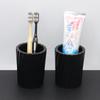 Modern Black and White Striped Ceramic Lotion Bottle Shampoo Pump Dispensing Bottle Rinsing Cup Soap Dishes Bathroom Accessories
