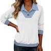 Women's Shirt, Loose Long Sleeved Casual Top, Lapel Shirt