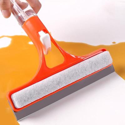 Squeegee Window Cleaner Tool Bathroom Window Scrubber With Water Spray Mirrors Wiper Effective All Purpose Glass Cleaner For